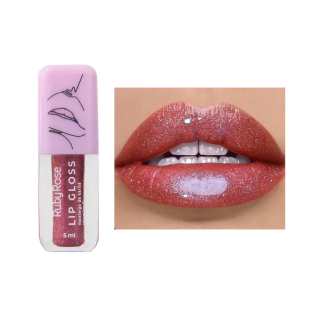 Lip Gloss (manteca de Karité y Vit E Ruby Rose)